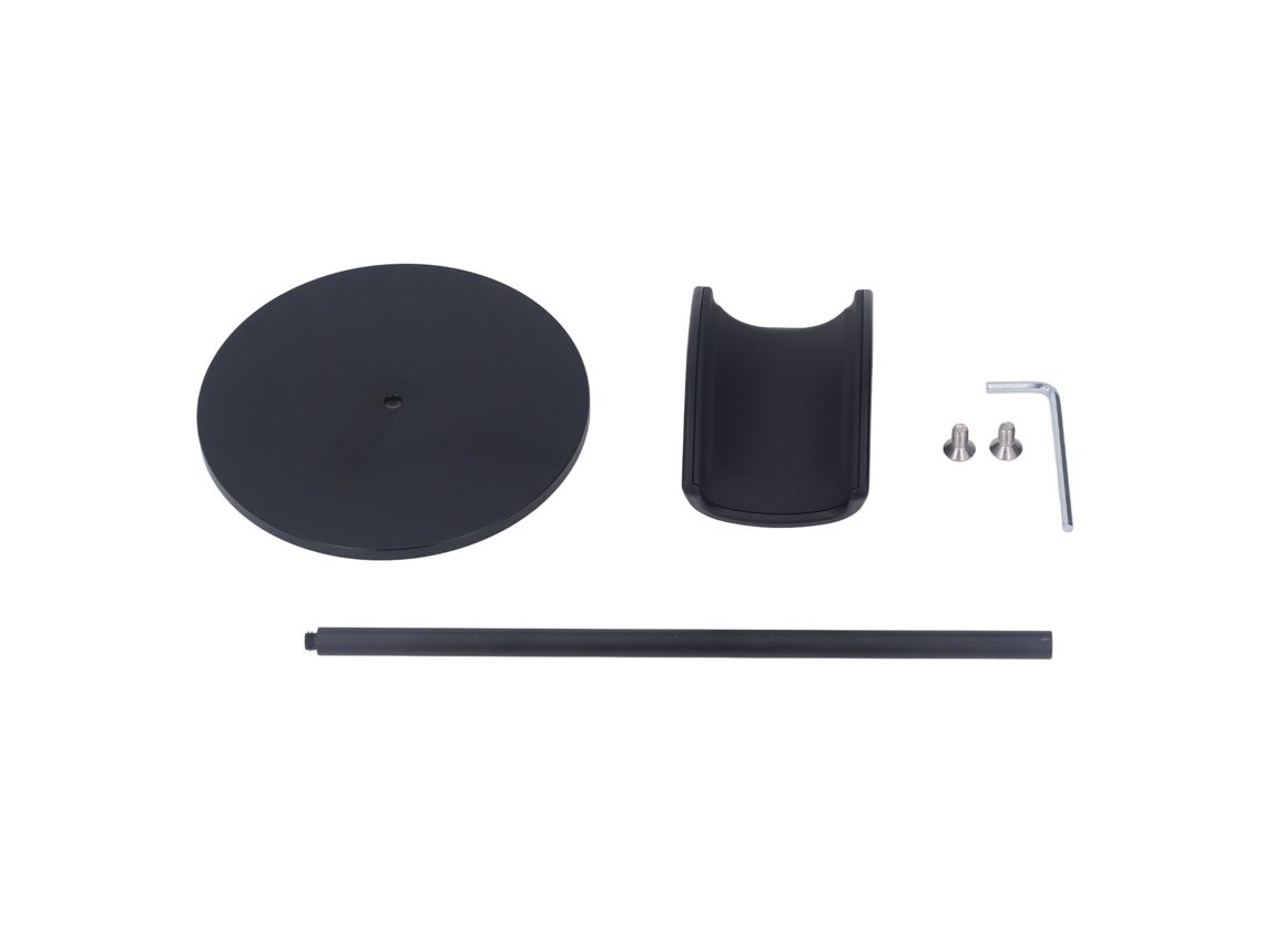 Suporte Para Fones De Ouvido De Alumínio Preto, Base Estável Desmontável Para Casa, Escritório E Estúdio