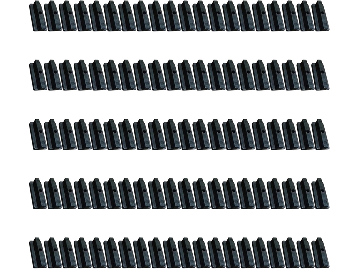 Pacote Com 100 Fixadores Plásticos Reforçados De 6 Mm Para Decks De Madeira Composta, Com Sistema De Fixação Por