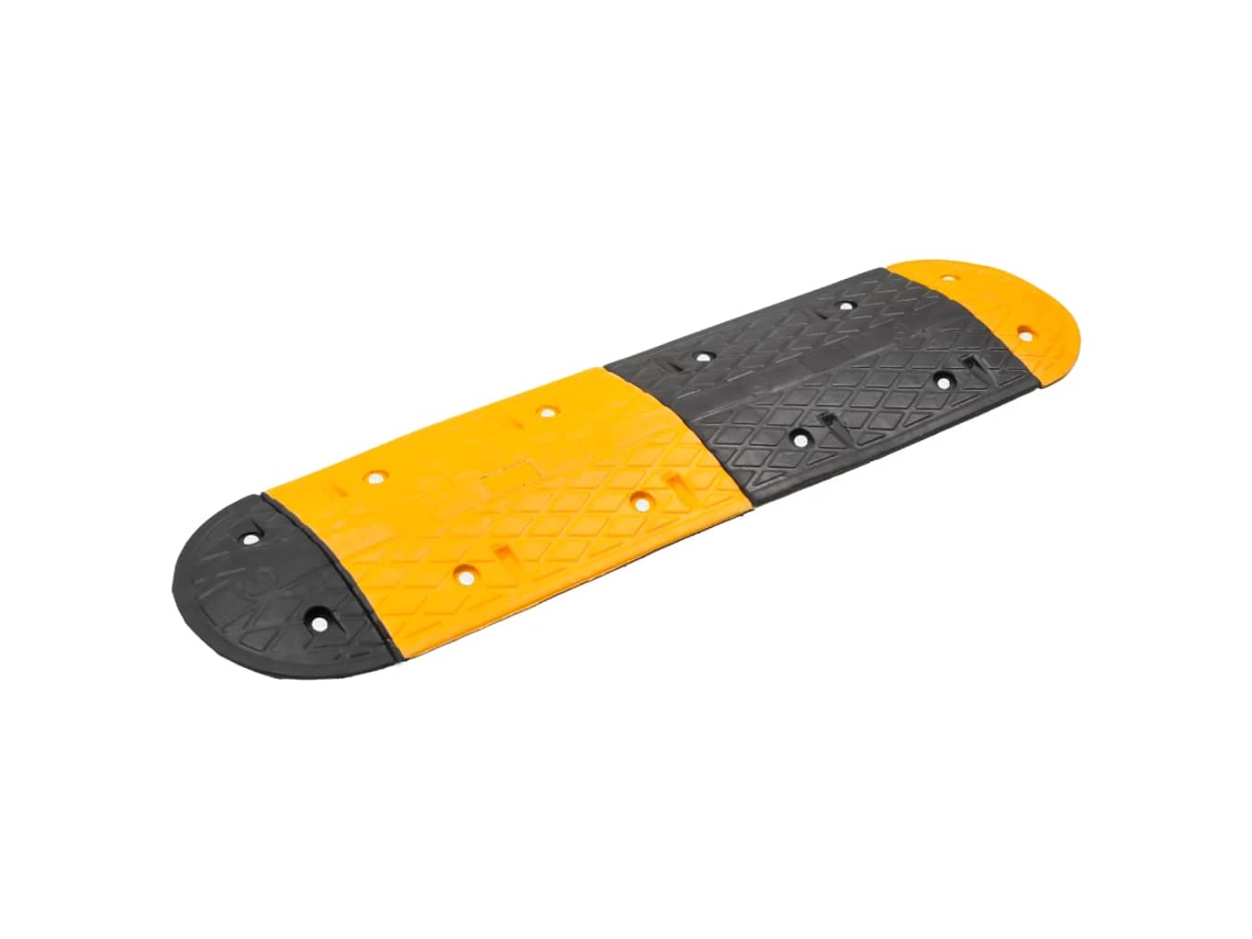 Vidaxl Lomba 129x32,5x4 Cm Borracha Preto E Amarelo