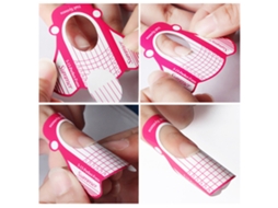 100 Pcs Moldes Para Alongamento De Unhas Com Adesivo Automático - Ferramentas De Beleza Para Unhas Artísticas