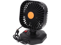 Ventilador Portátil Usb Leve E Confortável Para Carro, Em Abs,