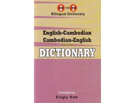 Livro English-Cambodian amp Cambodian-English One-to-One Dictionary de Sok e E (Inglês - Capa Dura)