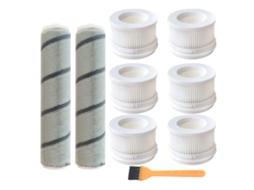 Escova principal de rolamento, filtros hepa, pente de limpeza para xiaomi mijia 1c, portátil, sem fio, aspirador de pó, escovas de rolo