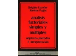 Livro Análisis Factoriales Simples Y Múltiples de Brigitte Et Al Escofier (Espanhol)