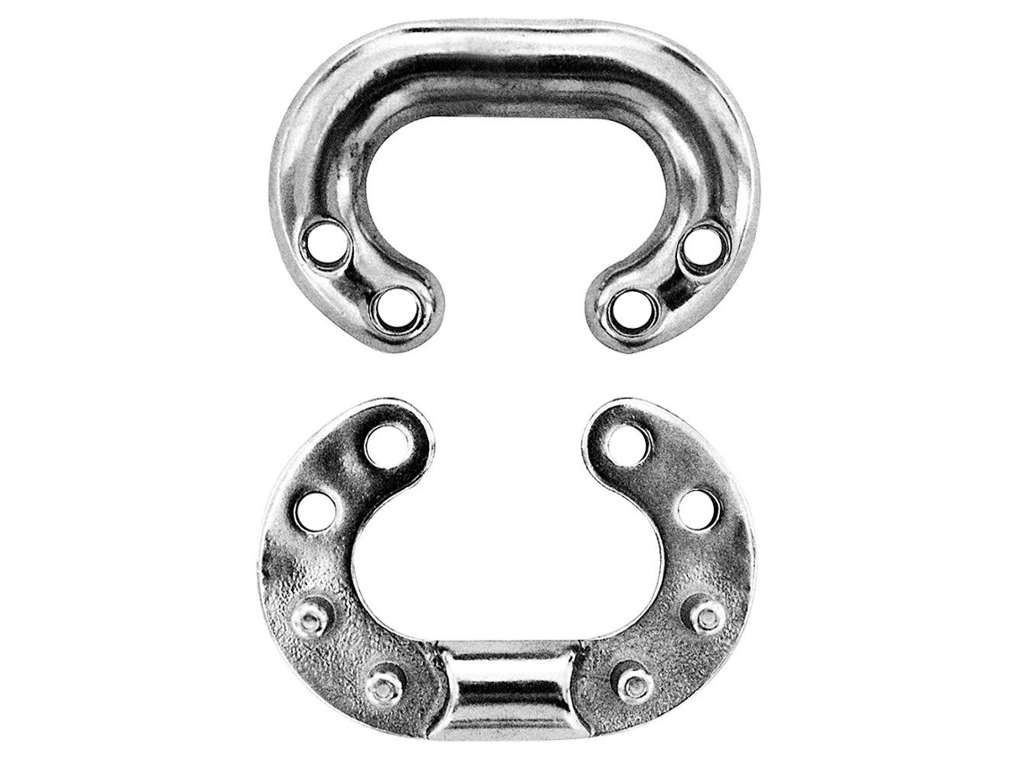 Conector de Corrente Calibrado de Aço Inoxidável Prateado 12 Mmoem Marine