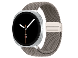 Pulseira Desportiva Elástica Em Nylon Entrançado Para Samsung Galaxy Watch 9 40mm 44mm, Com Fecho Magnético. Terracota Hexinyigjly