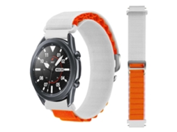 Bracelete Garmin Forerunner 220 Pulseira Loop Alpine Branco e Laranja