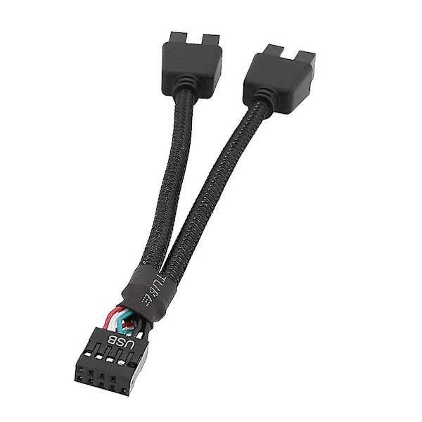 Ca Cabo Usb 2.0 Para Placa Mãe Interna Cabo Usb 2.0 De 9 Pinos Fêmea Para Macho Aquaforge