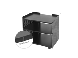 Suporte Para Impressora, Design De 3 Andares, Armazenamento Ajustã¡vel, Preto Oem