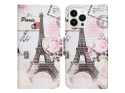 Capa Em Couro Pu Para Apple Iphone 16 Pro - Torre