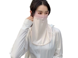 Cobertura de Hocico e Cuello S/MARCA com Flap e Proteção UV para Verão Camelo