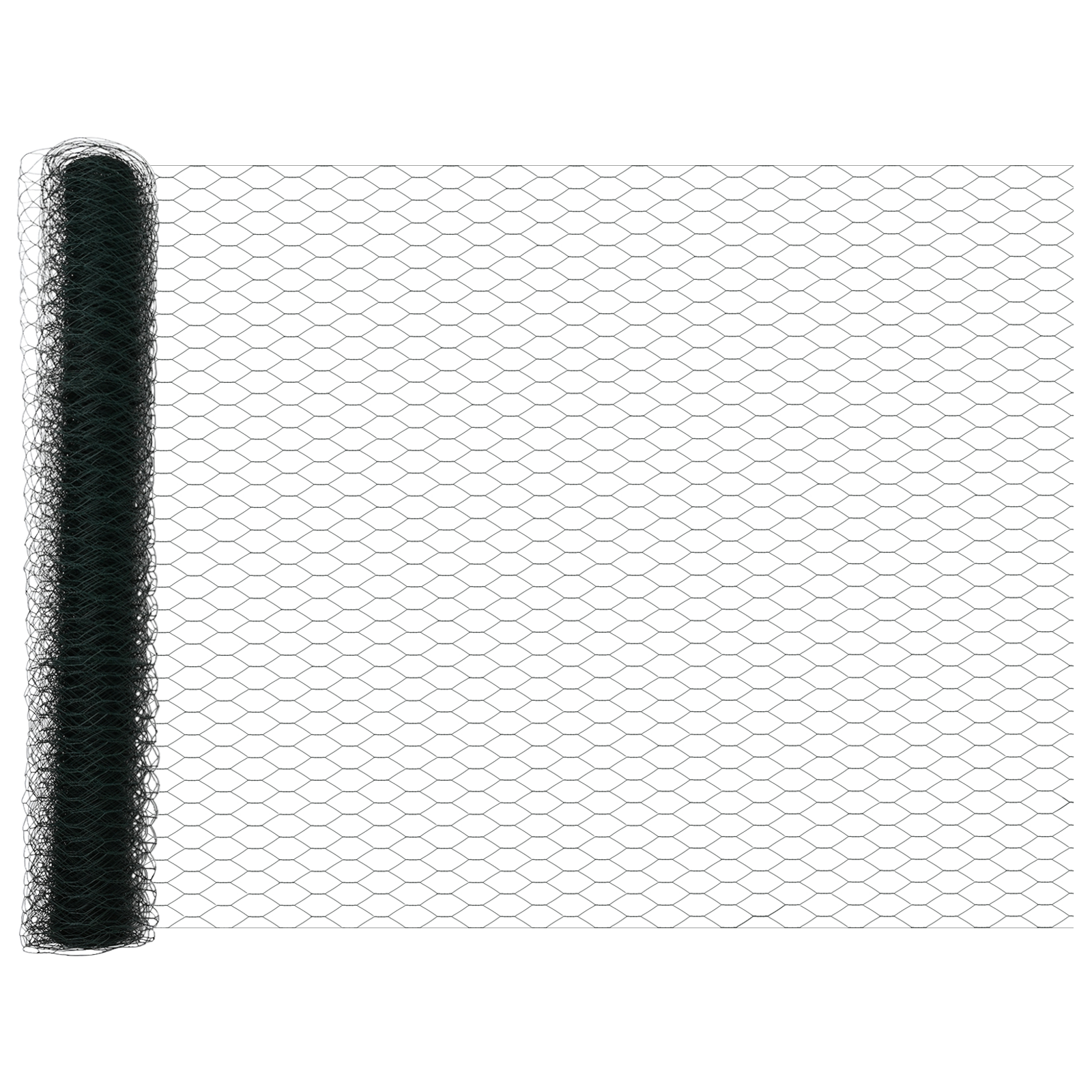 Conjunto 1 Cerca Hexagonal Vidaxl Verde Pvc (1,2 X 10 M)