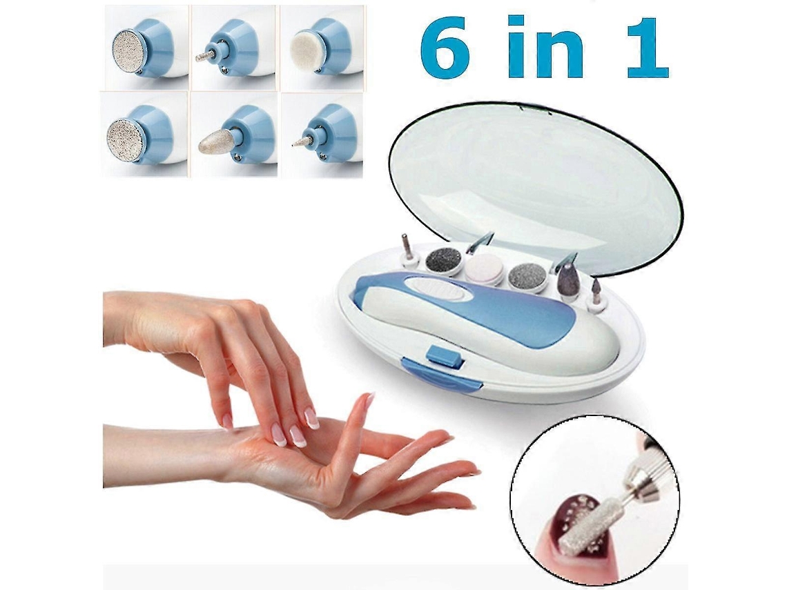 Conjunto De Ferramentas Elétricas Para Unhas 6 Em 1: Polidor E Unhas.-aquaforge