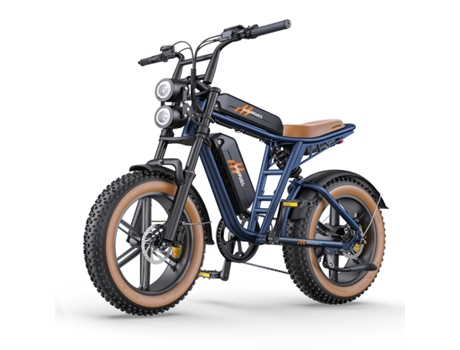 Bicicleta Elétrica Hillmiles Milezoom 1 Motor 750w Bateria 52v31.2ah Pneus De 20 Polegadas Travão De Óleo Hidráulico Azul