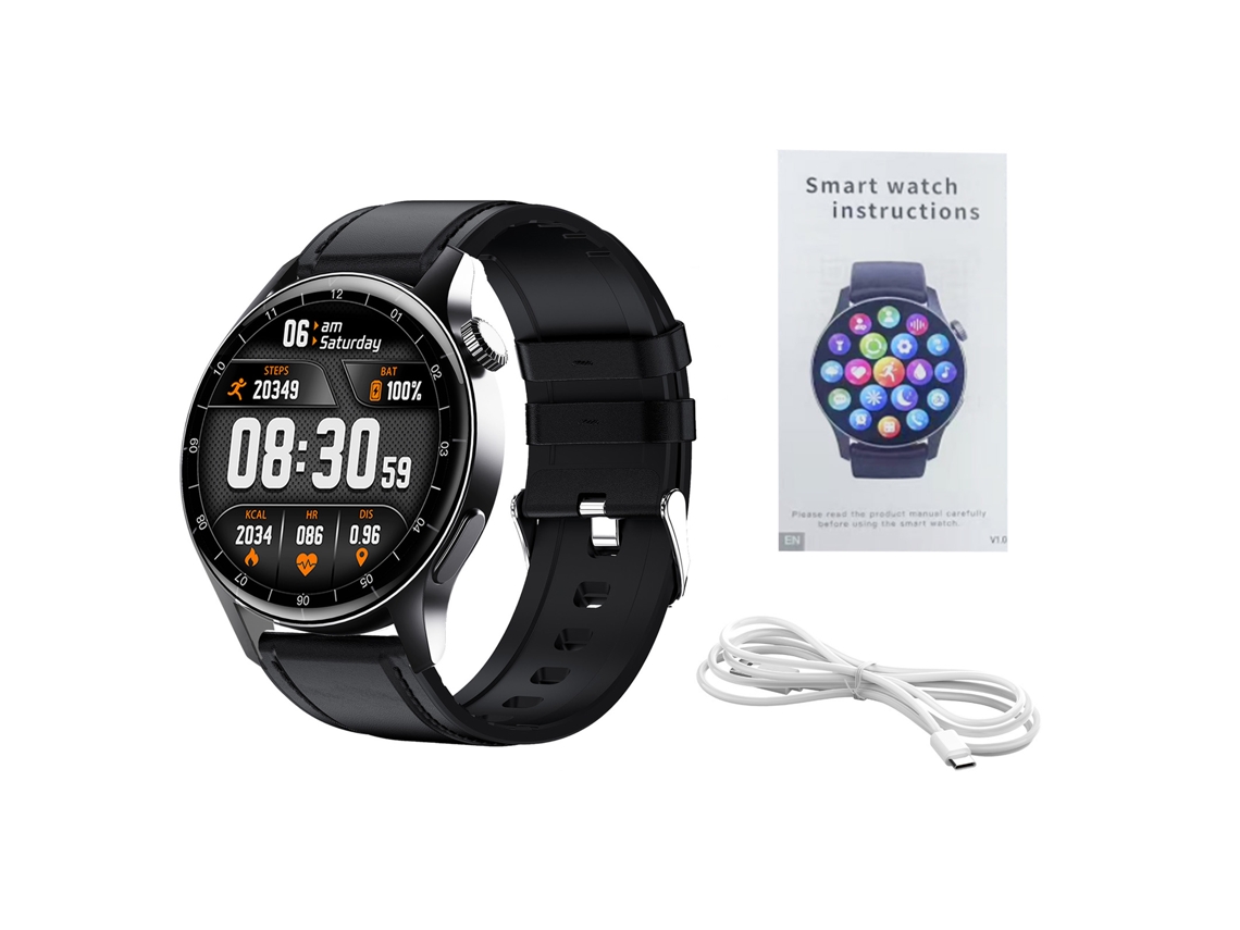 Smartwatch EOOCOO (chamada Bluetooth, Pedômetro Esportivo)