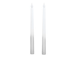 2pcs Velas Cônicas Led Sem Chama com Bateria para Festas | S/MARCA