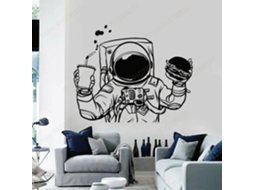 Adesivos Murais Decorativos Para Quarto De Criança, Quarto De Garçon, Salão Ou Quarto À Coucher: Hambúrgueres, Astronautas, Fast-food, Etc.