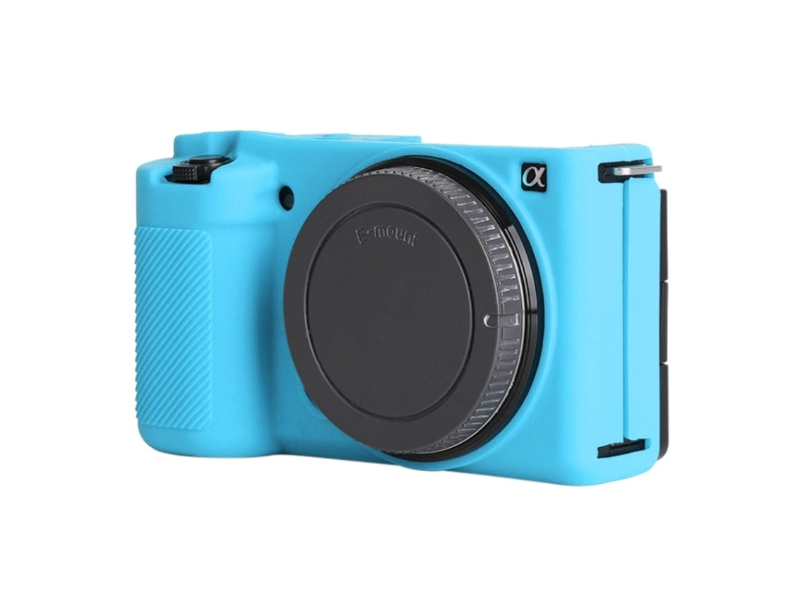 Lurelia Capa Silicone Para Sony Zv-e10, Encaixe Preciso, Cor Azul