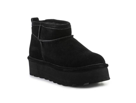 Botins Retro de Mulher BEARPAW Shorty Pele Preto (40)