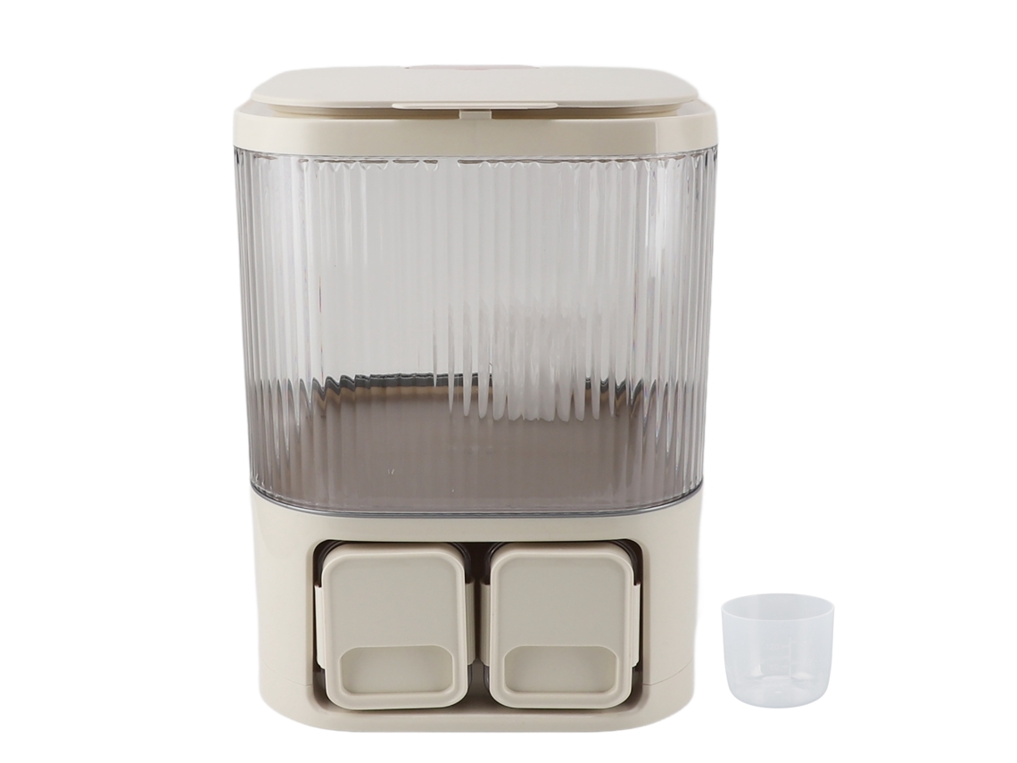 Recipiente de Armazenamento de Arroz 10l Hermético para Arroz, Farinha, Grãos Cozinha S/MARCA