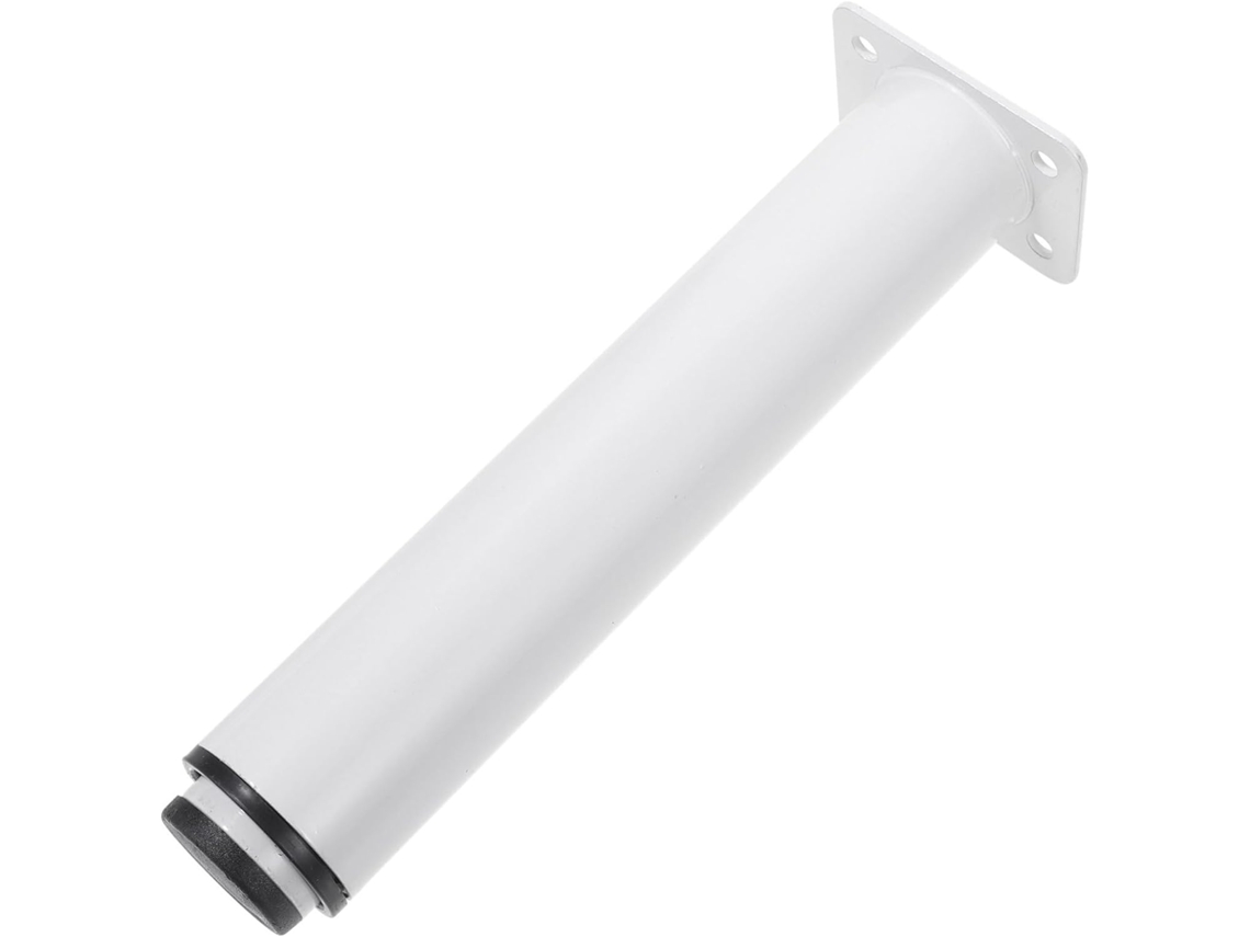 Pés De Apoio Ajustáveis Em Metal Branco Para Móveis, Ideais Para Cama, Sofá, Cômoda E Mesa De Centro Conjunto Com 2 Peças
