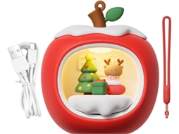 Lanterna De Natal Recarregável Em Formato De Casinha De Frutas, Luminária Suspensa Recarregável Para Gokoco
