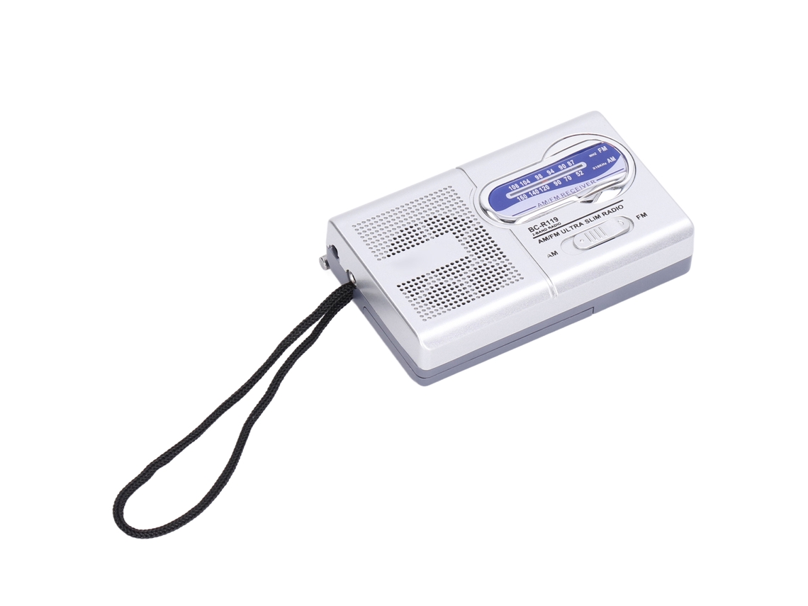 Primerox rádio Digital Mini Am Fm Portátil com Função de Memória e Ajuste Manual Bcr119