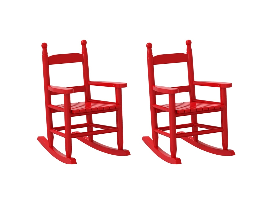 Rocking Chair, Rocking Chairs Vidaxl Vermelho Madeira