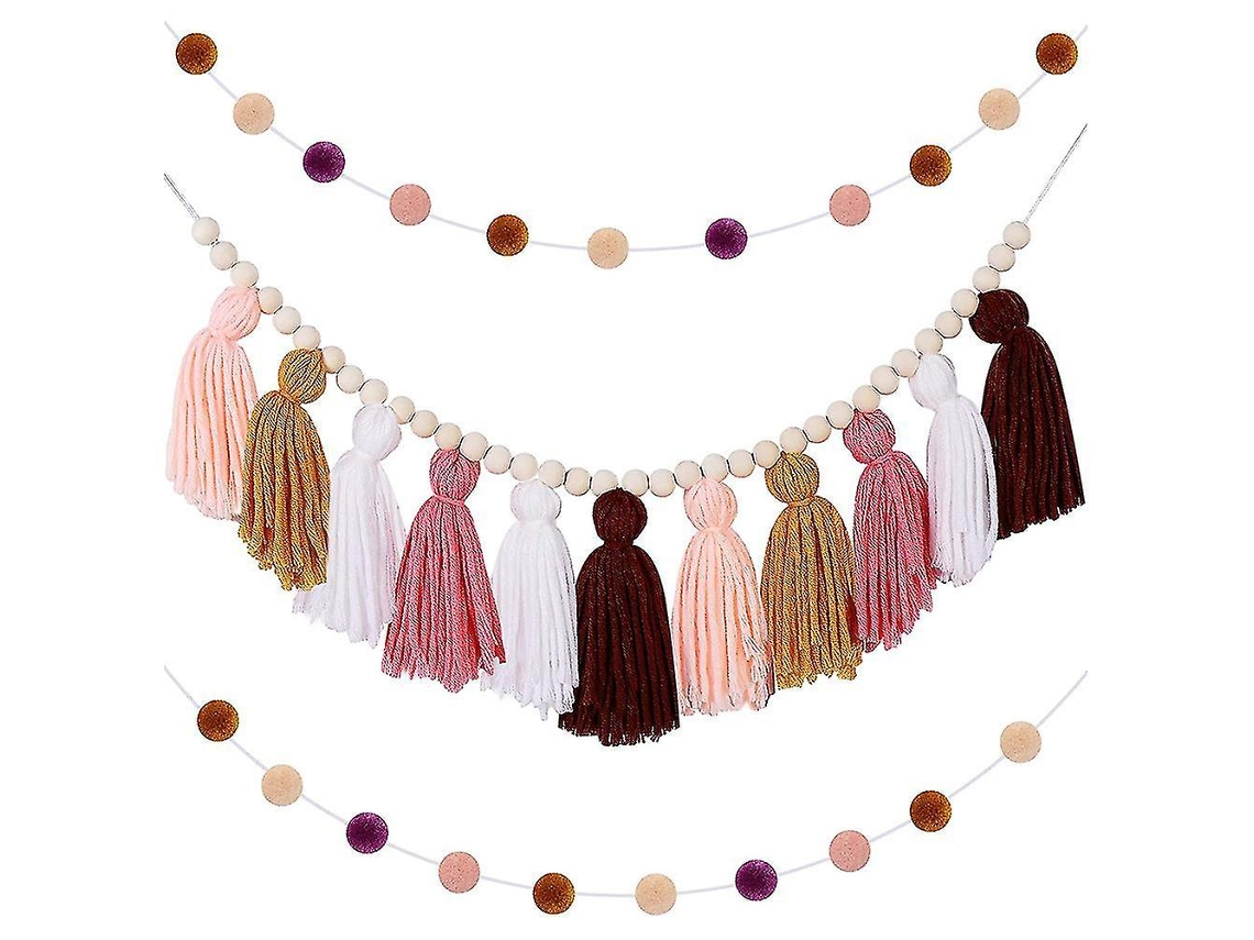 Guirlanda Boho com Borlas Penduradas BRILVIBERA (2 Peças)