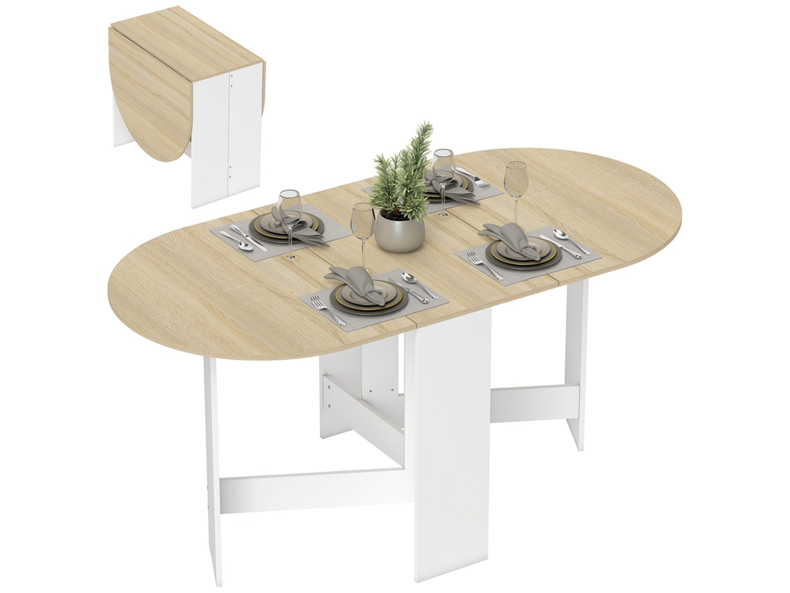 Mesa de cozinha LAMAISON com tampo de pedra, 130x70x75 cm, marrom