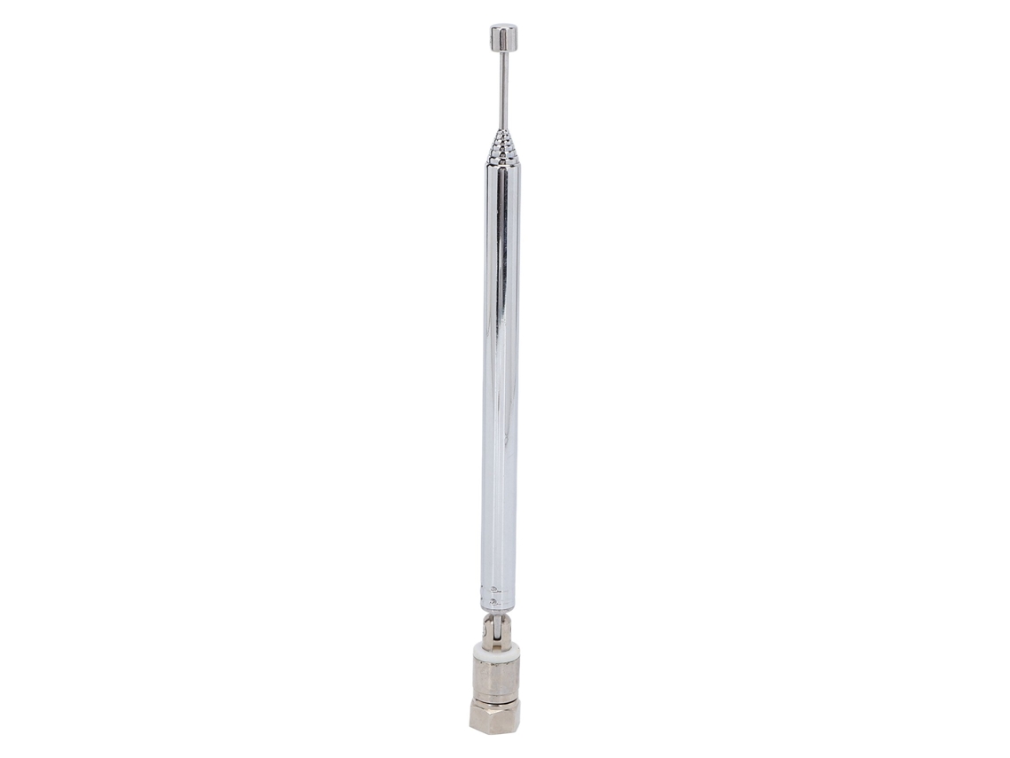 Antena Telescópica para Rádio com Conector F 75 Ohms CHABERLU
