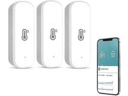 Sensor Inteligente De Temperatura E Umidade Tuya Com Wi-fi, Termômetro E Higrômetro Inteligente Com Alertas, Sem Necessidade De Hub, Compatível C