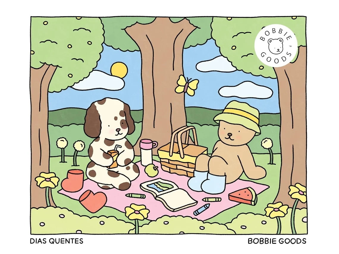 Livro Dias Quentes - Spring Summer - Livro De Colorir Oficial Bobbie Goods De Bobbie Goods (português)