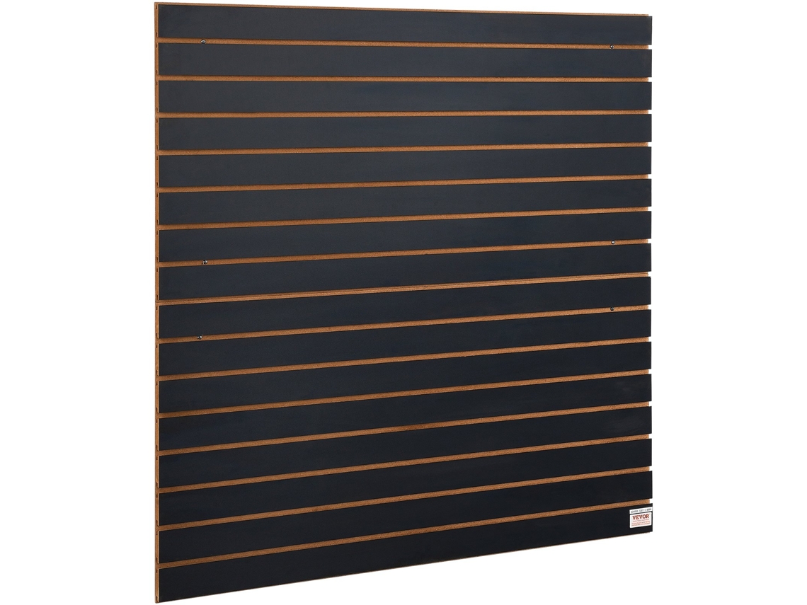 Painéis de parede de ripas de garagem VEVOR 48 x 24polegada 2 peças, pretos