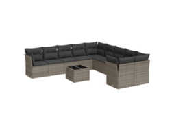 Garden Sofa Set, Garden Sofa Sets Vidaxl Cinzeto Rattan / Vime (n/a)