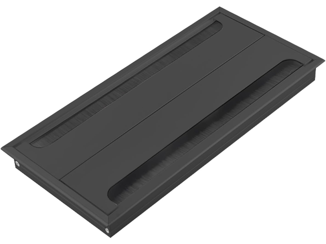 Passa-cobos De Escova Dupla Face Para Orificio Na Mesa, Aluminio Liga