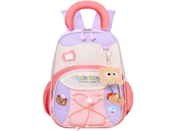 Mochila Para Meninas De 3 A 6 Anos Espaçosa E Impermeável, Com 32 Cm Altura Pré-escolar Fecho
