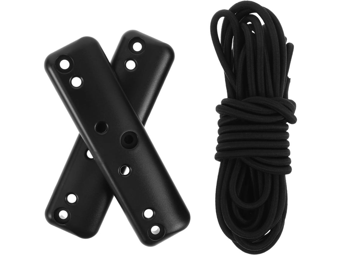 Suporte De Corda Elástica Abs Preta Para Guarda-roupa De Camping