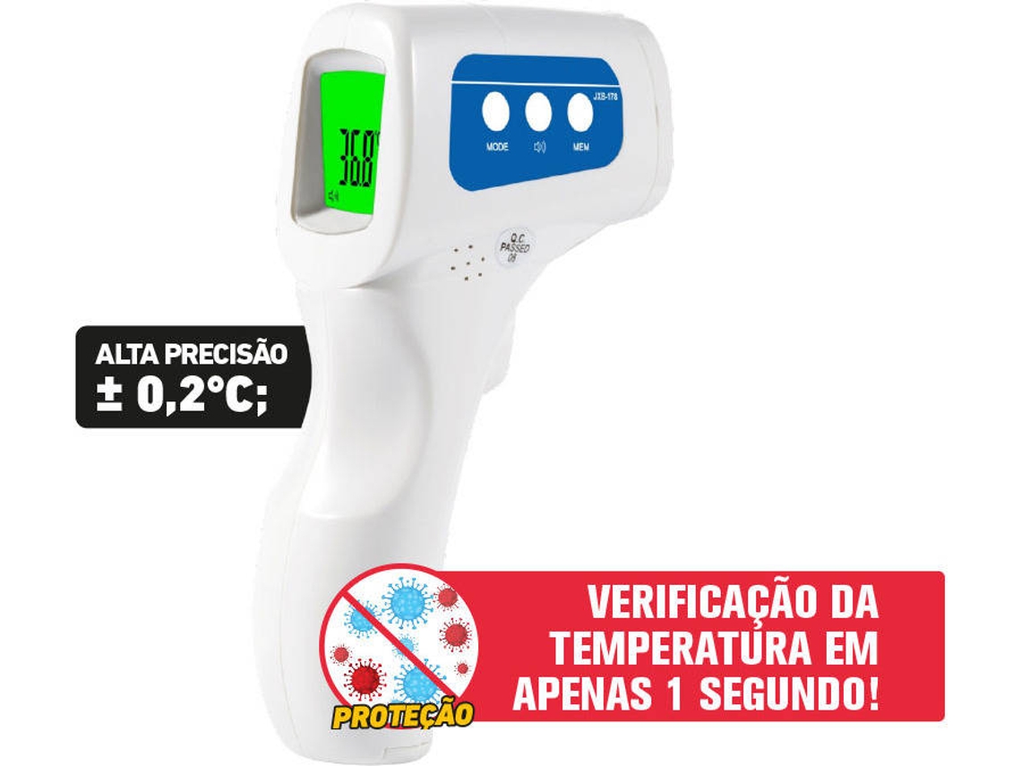 Termómetro Infravermelhos Sem Contacto PECOL Multifunções