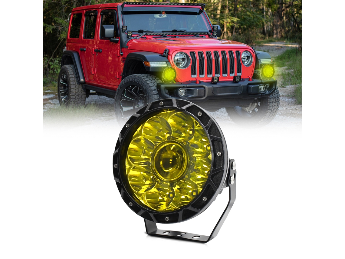 Luz De Trabalho Led 200w 7 Polegadas 6000k Ip68 Para Carro Caminhão Suv