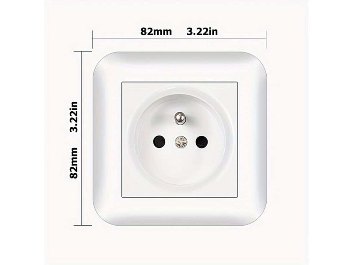 Tomada Elétrica Padrão Europeia 220v 16a Design Modernovayotoy