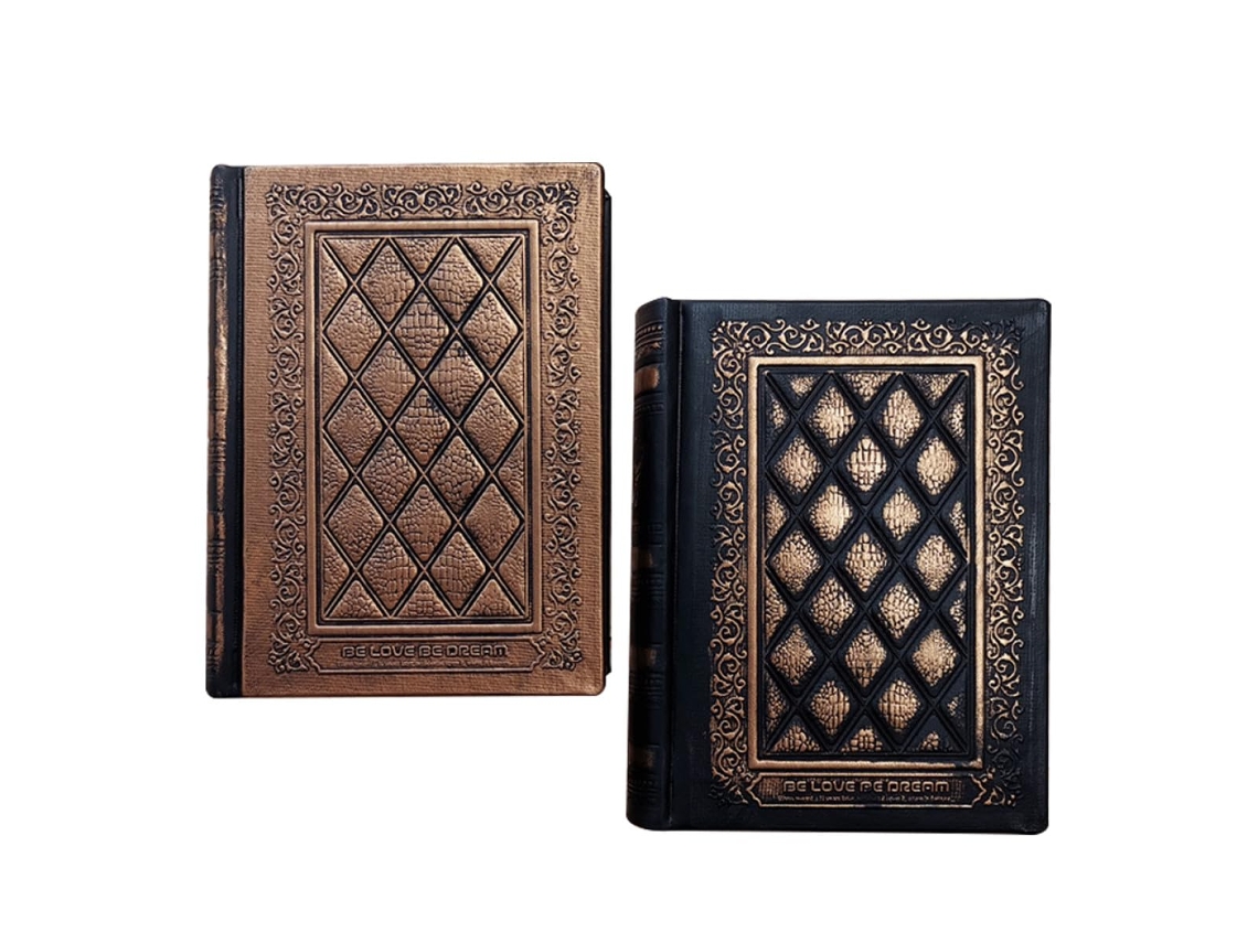 Caderno Vintage De Folhas Soltas, Em Pu Marrom-avermelhado, Recarregável, Para Planejamento E Escrita, Tamanho Médio,