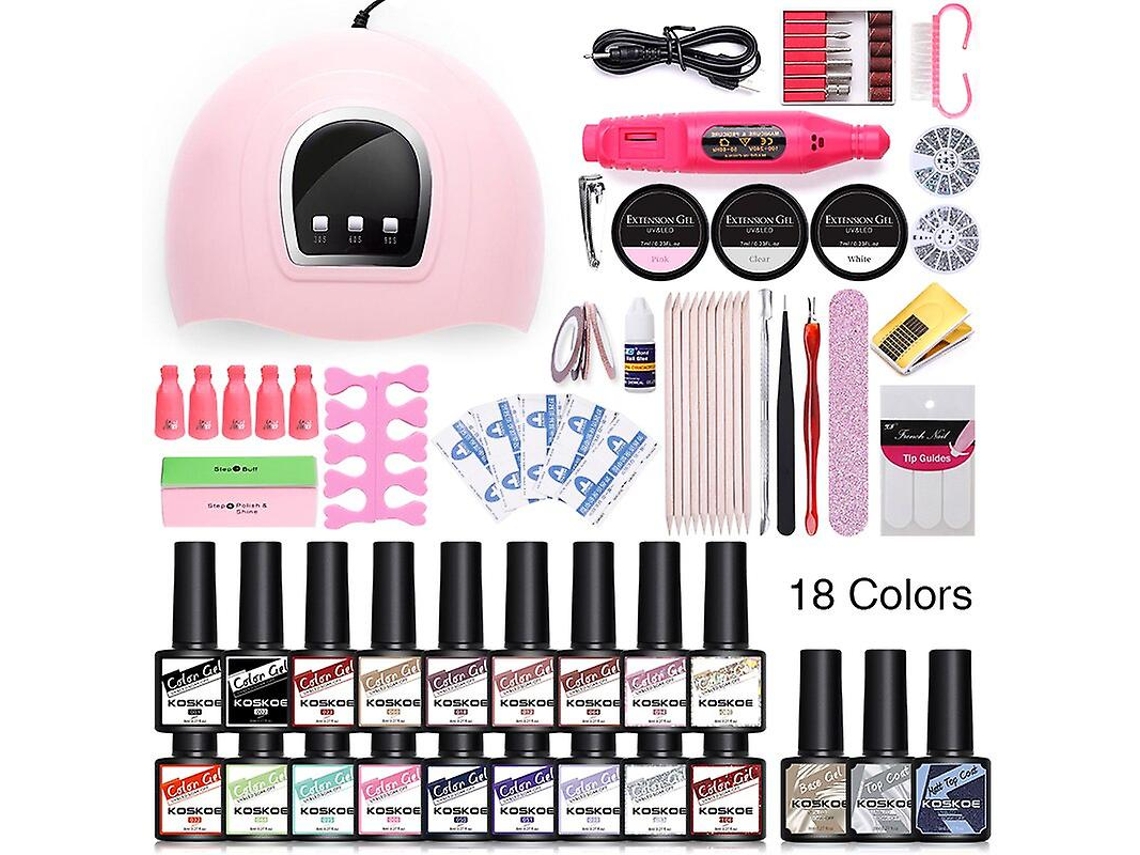 Conjunto De Manicure E Secador De Unhas Com Lâmpada Led VONKELIOS