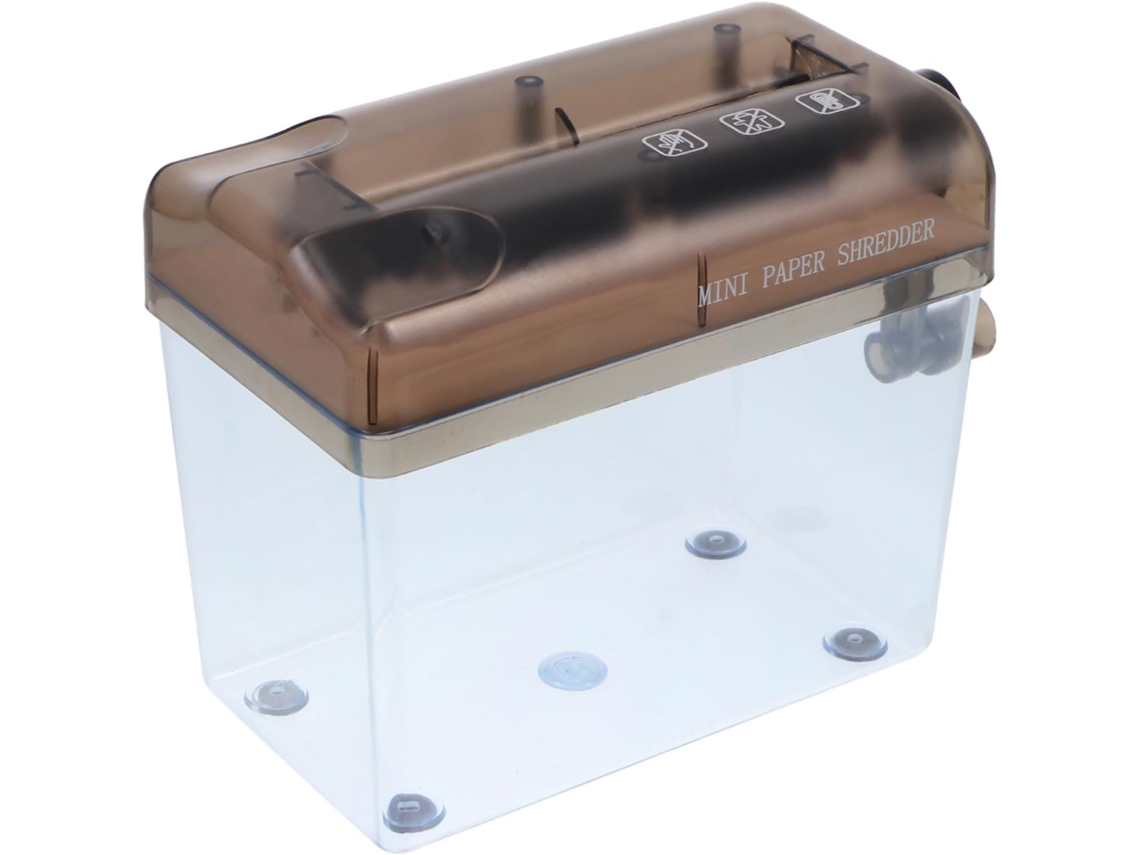 Jojofuny Déchiqueteuse Manuelle Compacte Mini Broyeur Léger Em Abs Para Documentos A4 Fácil