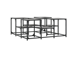 Conjunto 1 Mesa De Centro Vidaxl Cinzeto Derivados De Madeira (91 X 91 X 40 Cm)