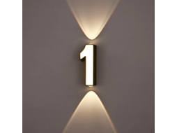 Luminária De Parede 4 Led Ac85~265v 7w Número De Dígitos Ip65 À Prova De Água Luminária De Parede Exterior Estilo Moderno Lâmpada Led