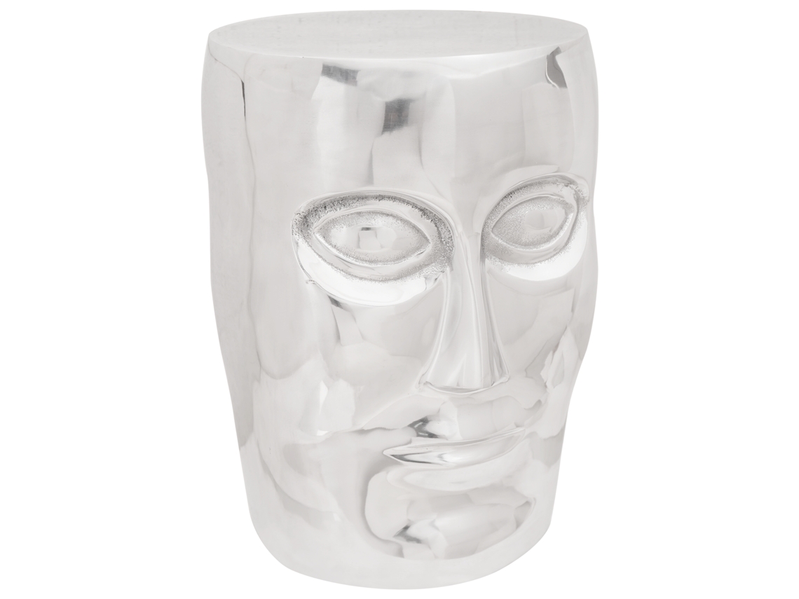 Banquinho De Estilo Escandinavo Vidaxl Silver Aluminium (33x33x45 Cm)