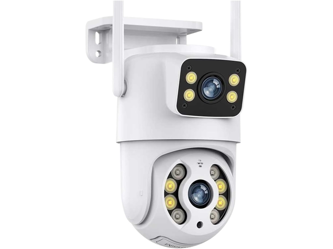 Câmera Ip de Segurança Externa Sem Fio 4k Ptz de 6mp com Wi fi, Dupla SFUSHOS