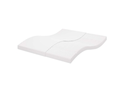 Vidaxl Colchão De Espuma 200x210 Cm 7 Zonas Dureza 20 Ild Branco