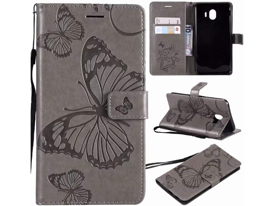 Capa para Samsung Galaxy J4 HONGWE. Cinzento
